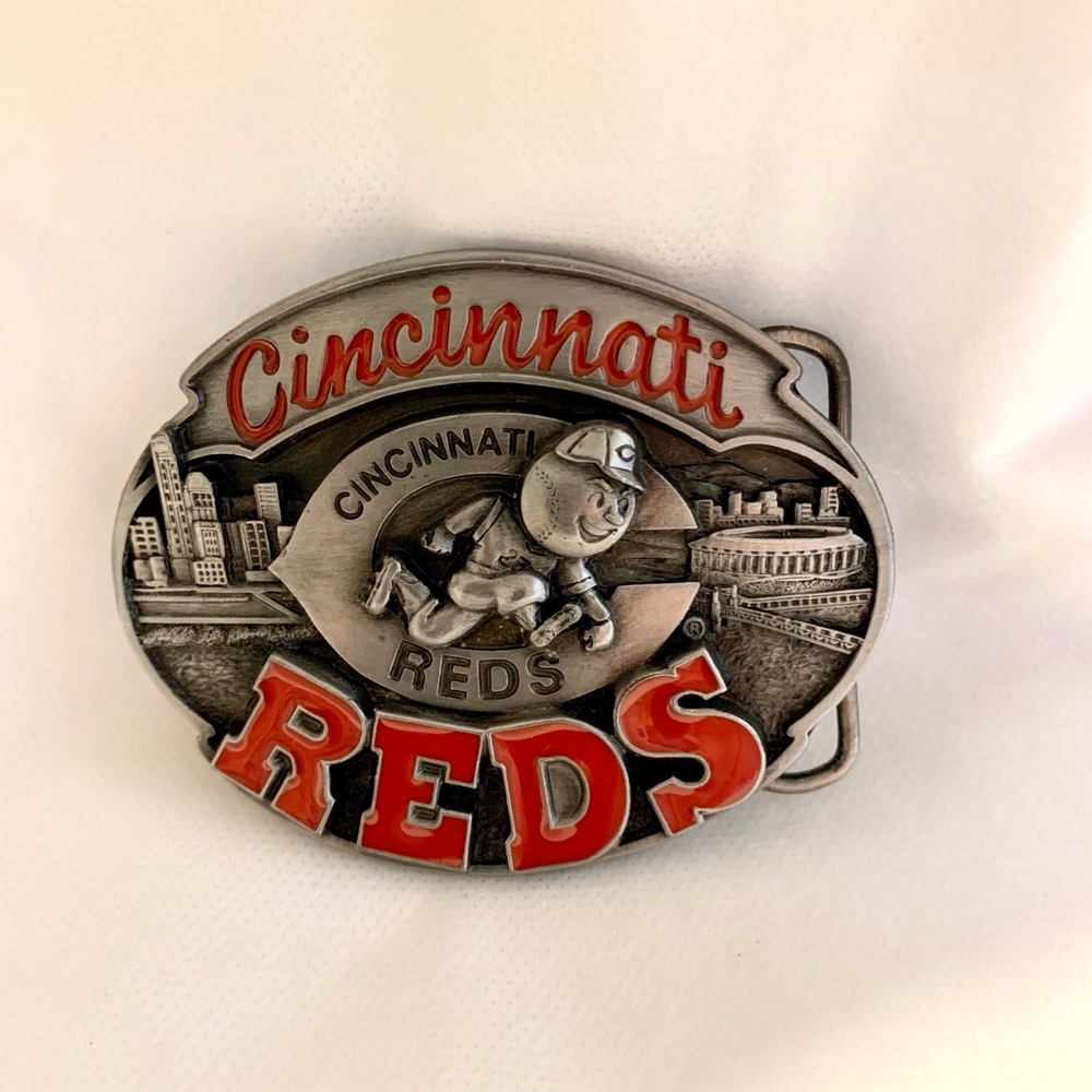 Cincinnati Reds Baseball Belt Buckle 1988